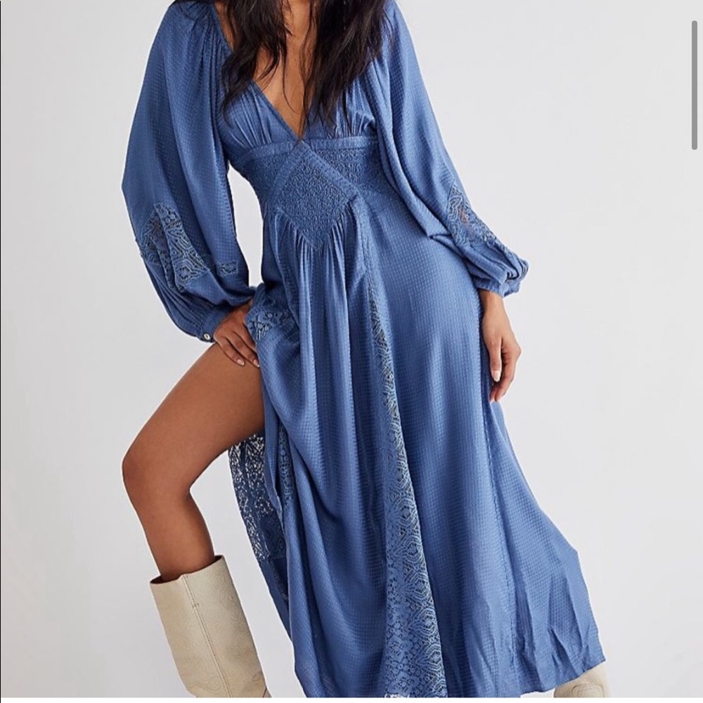 Free People Long sleeve maxi
